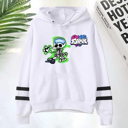 Girls Hooded Anime Friday Night Funkin Print Sweatshirt Long Sleeve Autumn Spring Casual Hoodies Sports Women Hoodies Sweatshirt
