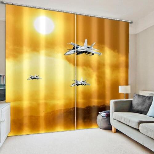 Luxury Blackout 3D Window Curtains For Living Room Bedroom gold blackout curtains Blackout curtain