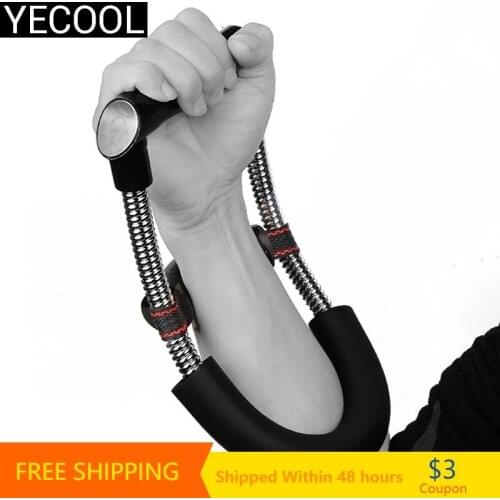 Arm Wrist Exerciser Fitness Equipment Grip Power Wrist Forearm Hand Gripper Strengths Training Device Home Gym Fitness Exercise