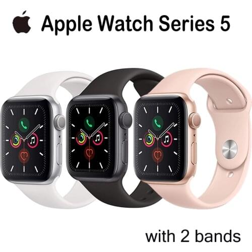 New Original Apple Watch Series 5 GPS Cellular 40MM/44MM Aluminum Case Sport Band Remote Heart Rate Smartwatch