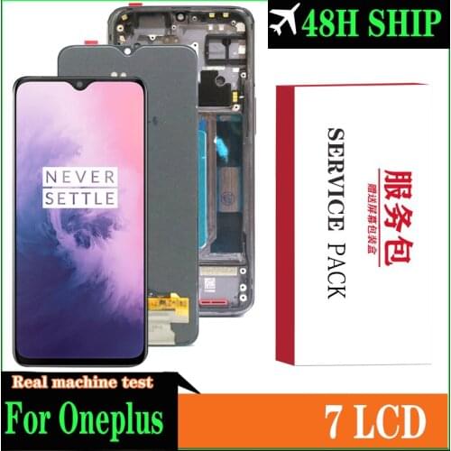 6.41" Amoled Display Replacement With Frame For Oneplus 7 LCD Touch Screen Digitizer Assembly For One Plus 7 LCD Screen