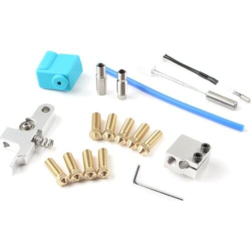 Nozzle Extruder Kit with Silicone Case thermistor Heating Tube Throat for Sidewinder X1/Genius 3D Printer