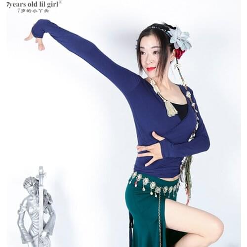 Belly Dance Top Modal Belly dance Wrap Top , Yoga Wear Tribal Fusion BKK106-107