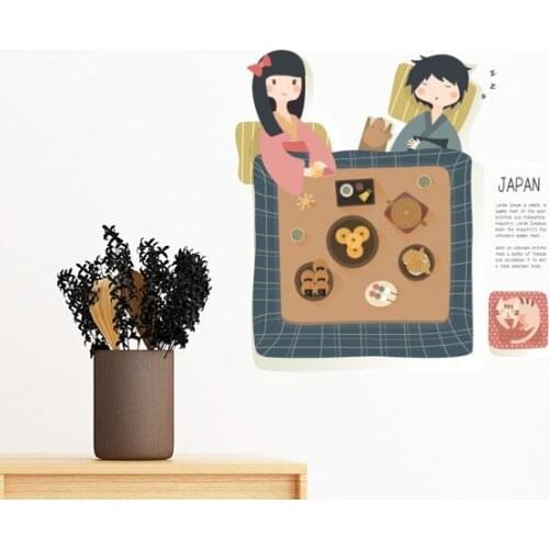 Traditional Japanese Food Tasty Noodle Sushi Box Japan Removable Wall Sticker Art Decals Mural DIY Wallpaper Room Decal
