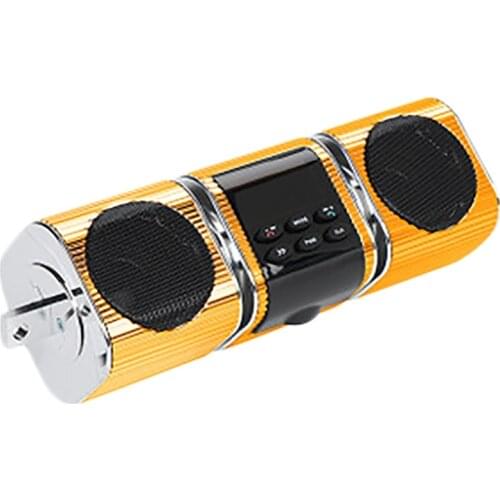Waterproof Bluetooth Motorcycle Stereo Speakers Audio System USB AUX SD FM Radio MP3 Player