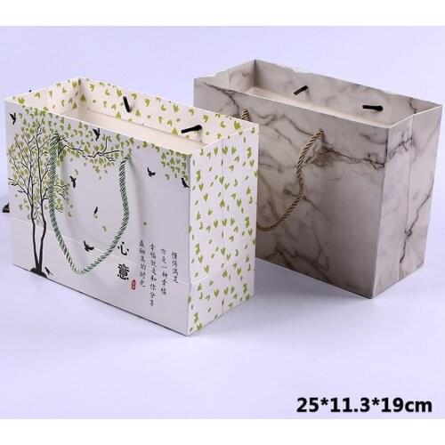 Baking Gift Bags Macaron Boxes Containers Marble Green Leaves Packaging Biscuit Candy Food Cookie Bread Baking Takeaway Bags Dec