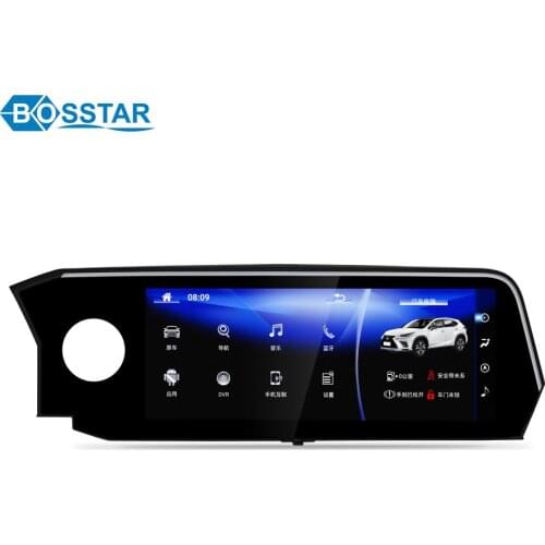 Bosstar High-end 12.3 inch android video for Lexus ES 2018 touch screen radio car dvd player