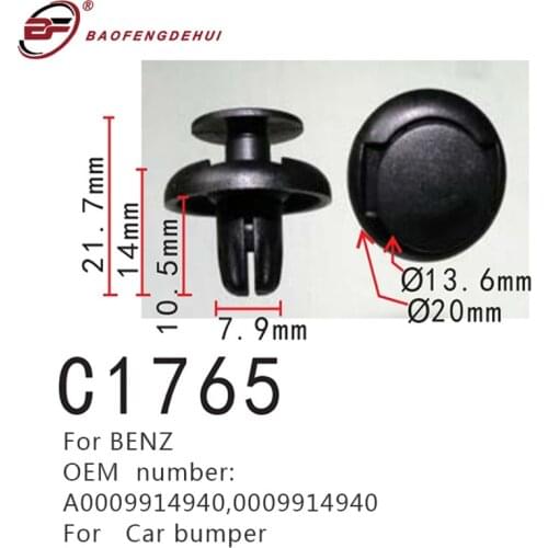 Car Fastener Clips For BENZ A0009914940,0009914940 Car Bumper Screws Fasteners