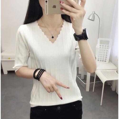 V Neck Ruched Women Sweater High Elastic Solid 2021 Fall Summer Fashion Sweater Women Slim Sexy Knitted Pullovers Pull Femme