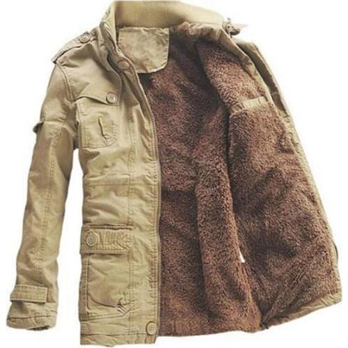 Winter Jacket Men Casual Thicken Cotton Warm Long Trench Coat Windbreaker Parka Fleece Coats Plus Size 5XL Overcoat Army Jackets