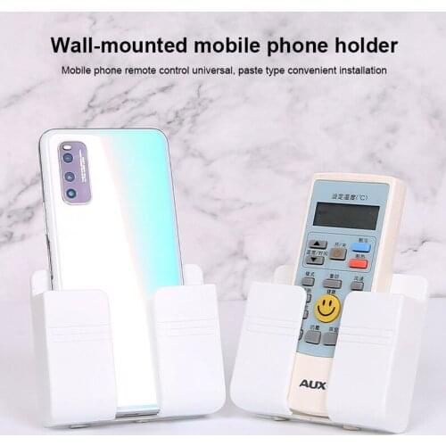 1PCS Wall mounted storage box Charger Hook Mobile Phone Holder For Iphone Xiaomi huawei samsung Hanging Stand Charging hook Dock