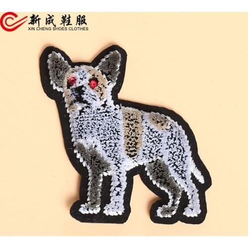 10pcs/lot Luxury 3D Teeth Brush Embroidery Patch Dog Puppy Pet Clothing Decoration Sewing Accessory Iron Heat Transfer Applique