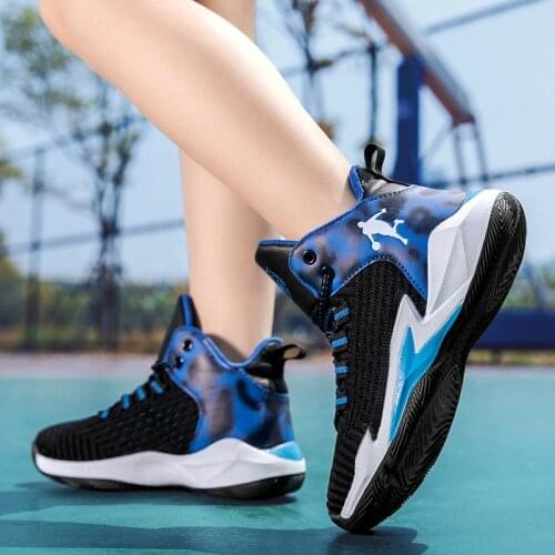 2021 Children Shoes For Kids Sneakers Boys Casual Shoes Sneakers Sport Basketball Trainers Footwear Mesh Lace-up Running School