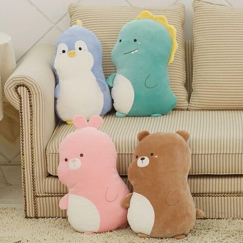 45cm Lovely Plush Toys Dinosaur Penguin Rabbit Bear Stuffed Soft Cute Animal Pillow Kawaii Dolls for Birthday Christmas Gift