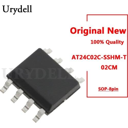 5pcs AT24C02C-SSHM-T 02CM Two-wire Serial Electrically Erasable and Programmable Read-only Memory SOP-8pin New and Original