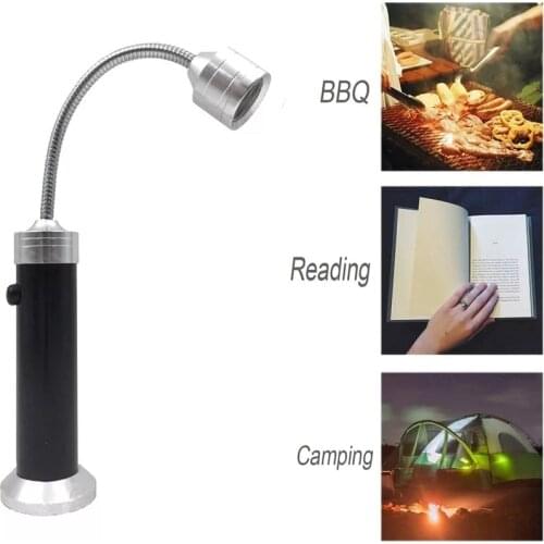 9 Leds Flashlight BBQ Grill Light Outdoor Super Bright Magnetic Base 360 Degree Barbecue Lights Soft Tube Torch Lighting Lamp