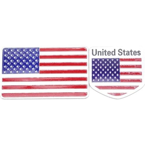 American Flag 3D Car Sticker Auto Decor Decal Badge Emblem Car Styling Stickers Scratch Block Car Sticker
