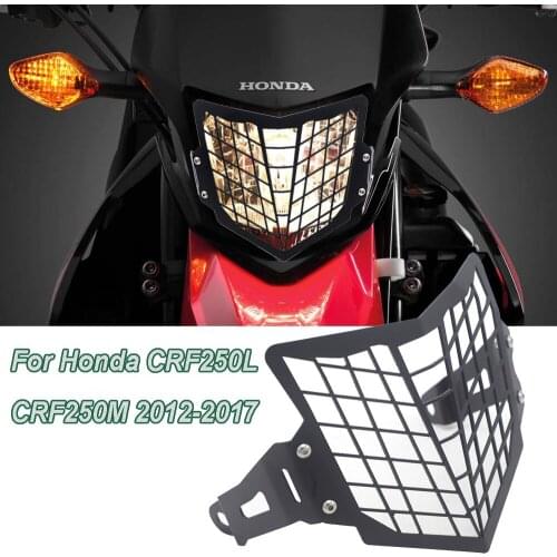 For HONDA CRF250L CRF250L CRF250M CRF250M 2012-2017 Motorcycle Headlight Cover Lampshade Protection Cover Grille Cover