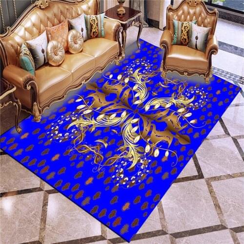 Datura Fluffy Comfortable Short Plush European Retro Texture Printing Home Decorative Carpet Living Room Bathroom Anti Slip Mat