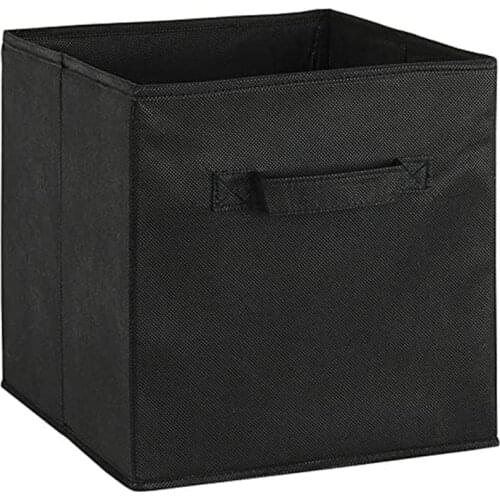2021 New Storage Bin Basics Collapsible Fabric Storage Cubes Organizer with Handles Office Storage Baskets, Beige 1Pcs