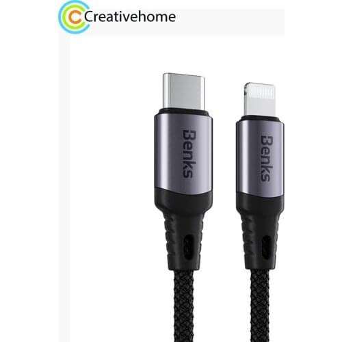 Benks M16 3A MFI PD Fast Charging Data Cable for iPhone,Cable Length: 1.2m