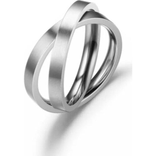 Combination Ring Stainless Steel Rotable Wedding Bands For Women And Men
