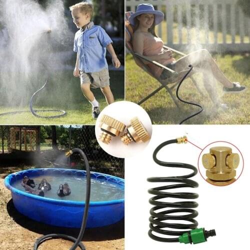 2/3M High Pressure Atomizing Kits Black/Blue Portable Flexible Water Pipe Sprinkler Agricultural Micro Irrigation