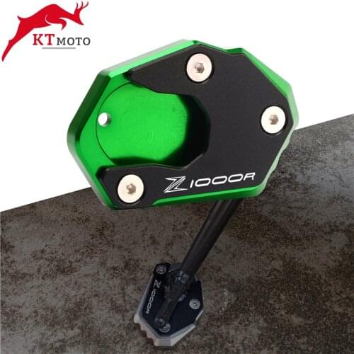 For KAWASAKI Z1000R Z 1000 R z1000 r 2017-2020 Motorcycle CNC Kickstand Foot Side Stand Extension Pad Support Plate