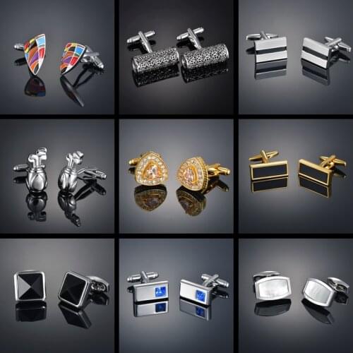 Light luxury shirt cufflink mens shirt cuff nail French animal button custom formal dress wedding bridegroom suit sleeve