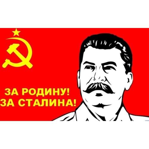 Russian Flag USSR Stalin banner flag Digital 90x150cm 3x5ft Pirate heart Flag hobby Polyester flag