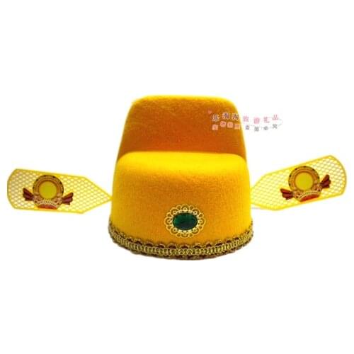 Traditional Chinese style Adult childrens champion hat, black gauze hat, bridegrooms official hat, opera hat props