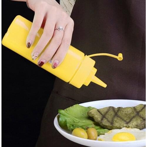 Sauce Vinegar Oil Ketchup Gravy Cruet Kitchen Accessories Gravy Boat Plastic Condiment Dispenser Squeeze Bottle