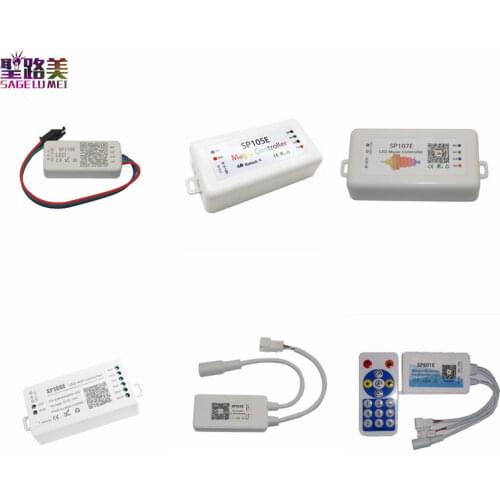 Music SP107E Wifi SP108E SP501E SP601E Bluetooth-compatible SP105E SP110E WS2812B WS2811 Led Strip Light RGB Controller DC5V-24V