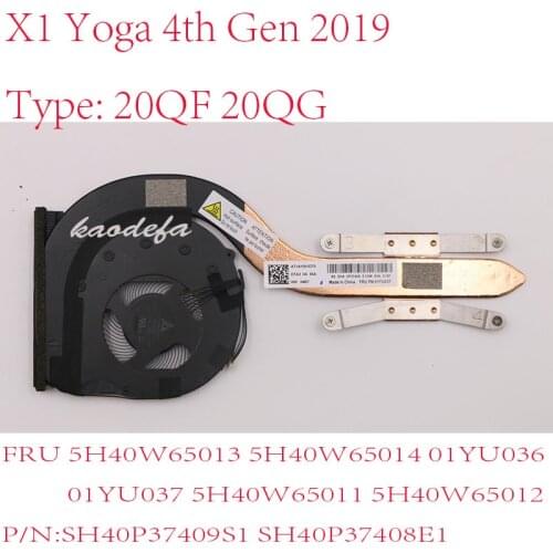 X1 YOGA FAN For Thinkpad X1 Yoga 4th Gen radiator 2019 FRU 5H40W65013 5H40W65014 01YU036 01YU037 5H40W65011 5H40W65012 SH40P3740