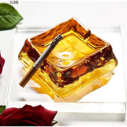 Windproof Square Ashtray Eco-Friendly Heat Resistan Restaurant Living Room Coffee shop Hotel Internet Cafe Easy to clean Ashtray