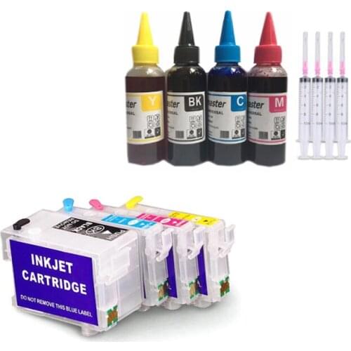 Vilaxh T2711 Empty Refill Cartridges For Epson Workforce WF7110 WF7610 WF7620 WF-7710 wf-7715 wf-7210 WF-3620 WF3640 with chip