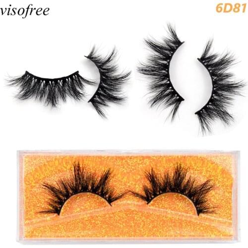 Visofree 5D mink lashes natural full stripe maquillaje fake eyelashes 3D lashes mink faux cils makeup eye lashes beauty 6D81