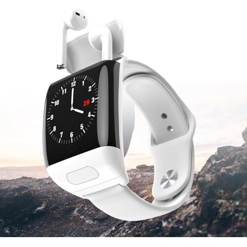 Newst 2-In-1 Smart Watch Sport Fitness Tracker With Bluetooth Earphone TWS Earbuds Smart Bracelet Waterproof Heart Rate Monitor