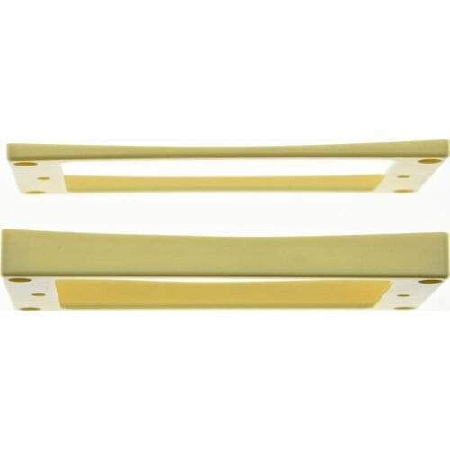 2x Cream Humbucker Pickup Ring Curved Bottom Frame fits LP Guitar