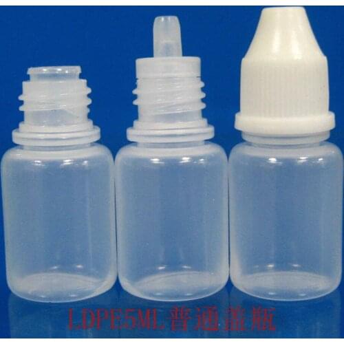 3500/lot 5ml liquid container for drops/screw cap/essential oil bottle