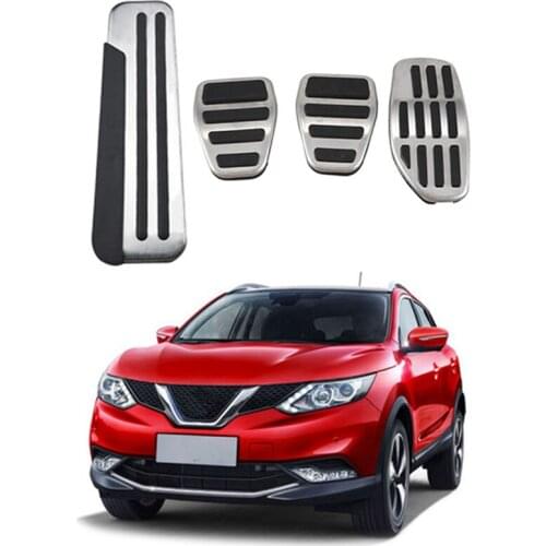 Car Gas Fuel Brake Pedal Foot Pedal Pads Rest Pedal Covers for Nissan Qashqai J11 2016 - 2020 Cover Accessories