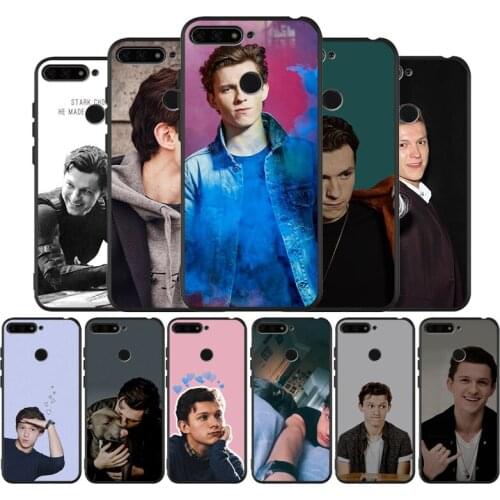 Tom Holland black Silicone Phone Case For Huawei honor 30 20 Pro 8 8X 9 10 20 Lite Mate 10 20 30 Lite Pro cover