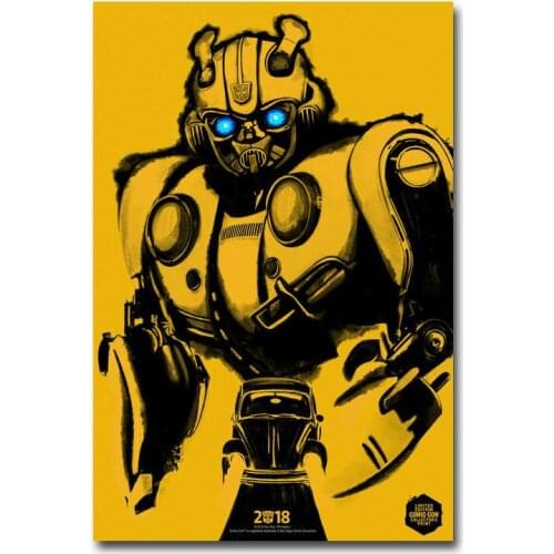 D0032 Bumblebee Movie Silk Fabric Poster Art Decor Indoor Painting Gift