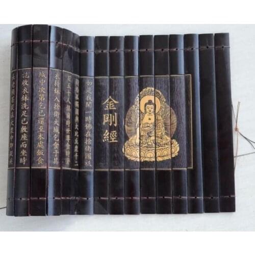 Ancient Antiquity Chinese Bamboo Book Bamboo Slip Buddhism Diamond Sutra Chanting Prayer Buddhism Articles
