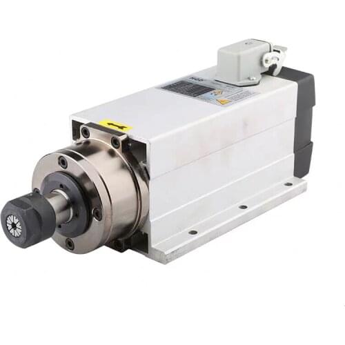 Flange spindle motor 1.5KW 220v/380v ER20 SQUARE AIR COOLED SPINDLE MOTOR for wood engraving