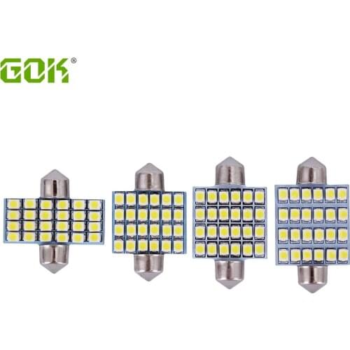 Festoon led 24SMD 31mm/36mm/39mm/41mm LED 1210 3528 Car Auto Interior light dome light 24LED Light White Festoon led Dome Lamp