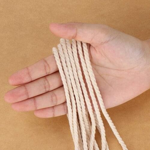 5mm Macrame Cotton Cord for Wall Hanging Dream Catcher Rope Craft String DIY Handmade Home Decorative Supply ALI88
