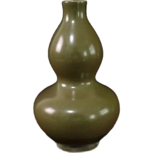 Chinese Old Porcelain Tea Powder Glaze Gourd Vase