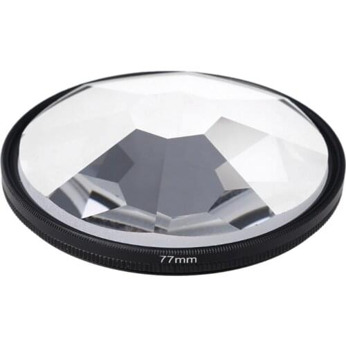 Colorful Prism 77mm Filter Kaleidoscope Prism Variable Number of Shooting Objects Gourmet Wedding Effect SLR Accessories