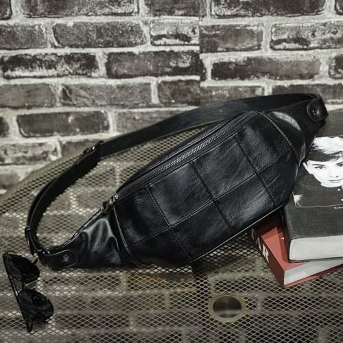 Xiao.p Belt Bag For Men Waist Bags Handy Waterproof Fanny Pack High quality Pu Leather Chest Banana Bag Mens Hip Bum Bags